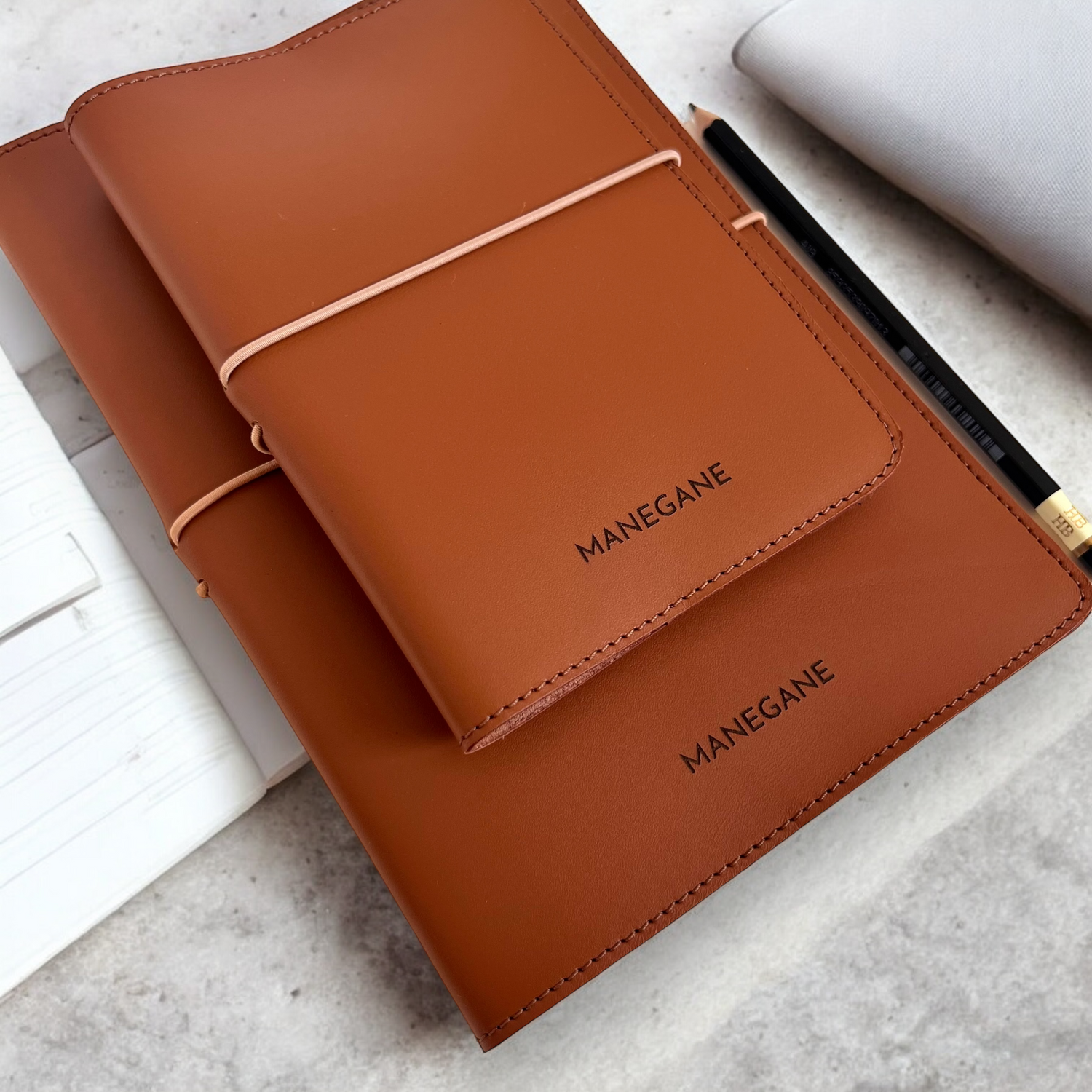 carnet de notes en cuir pour homme