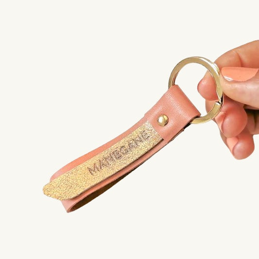 porte-clefs en cuir Manegane