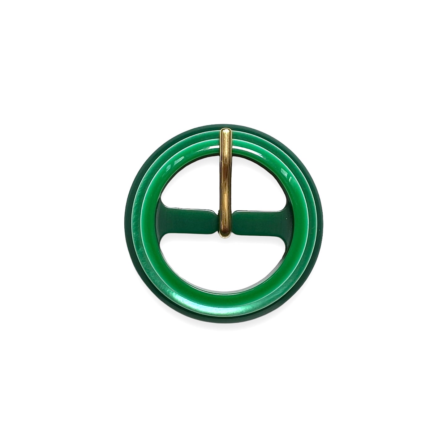 Ceinture cuir 25 mm avec sa Boucle Vintage Vert néon
