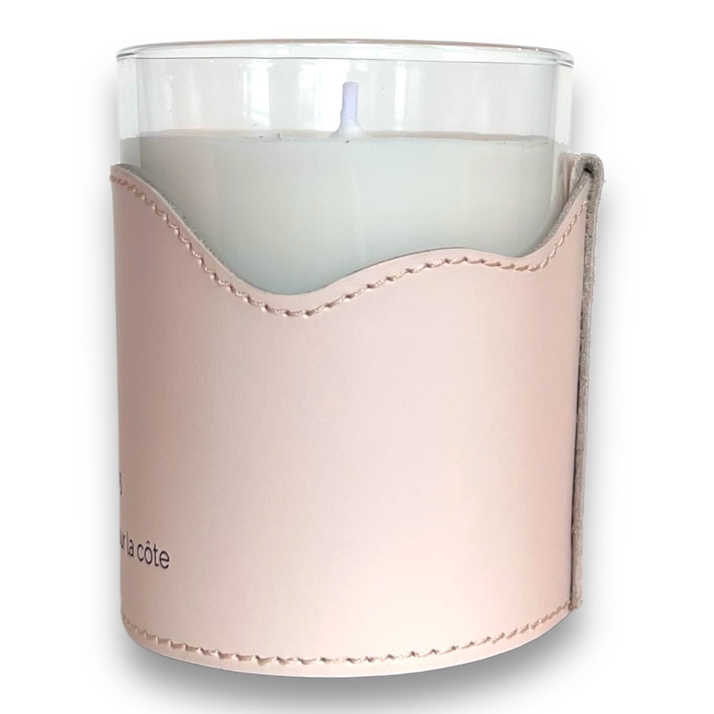 BOUGIE DANS SON ÉTUI DE CUIR Rechargeable - N°03 WEEK-END SUR LA CÔTE