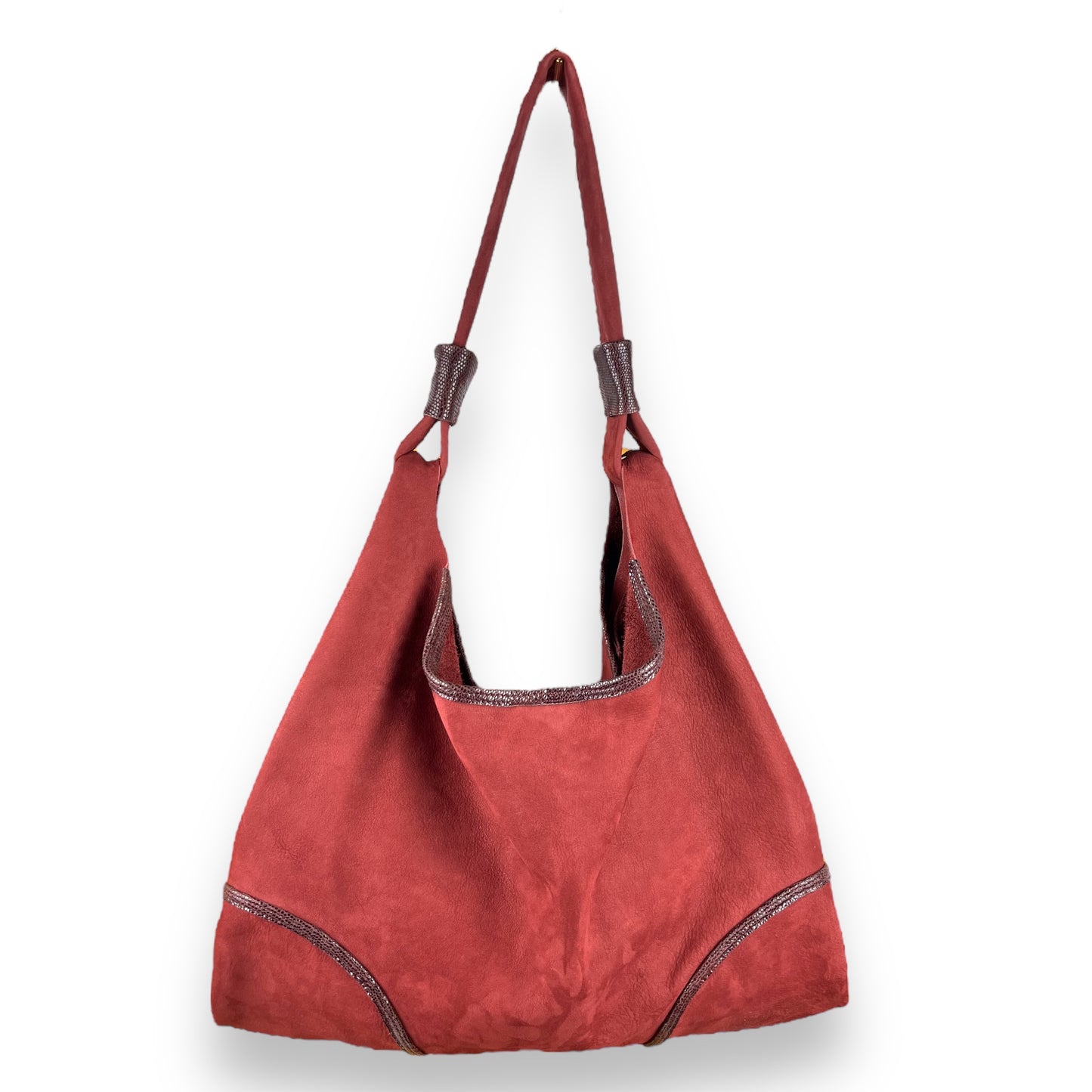 CABAS NAIMA cuir Cerise