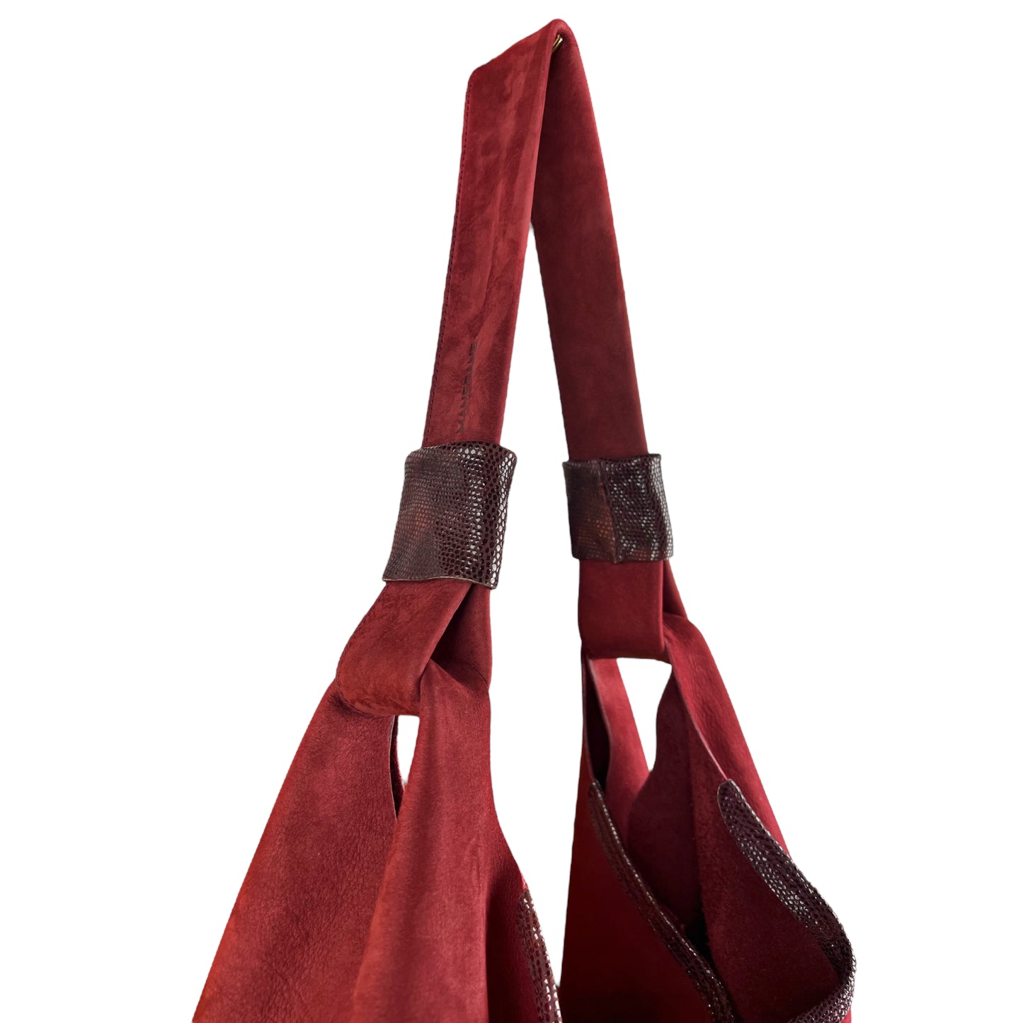 CABAS NAIMA cuir Cerise