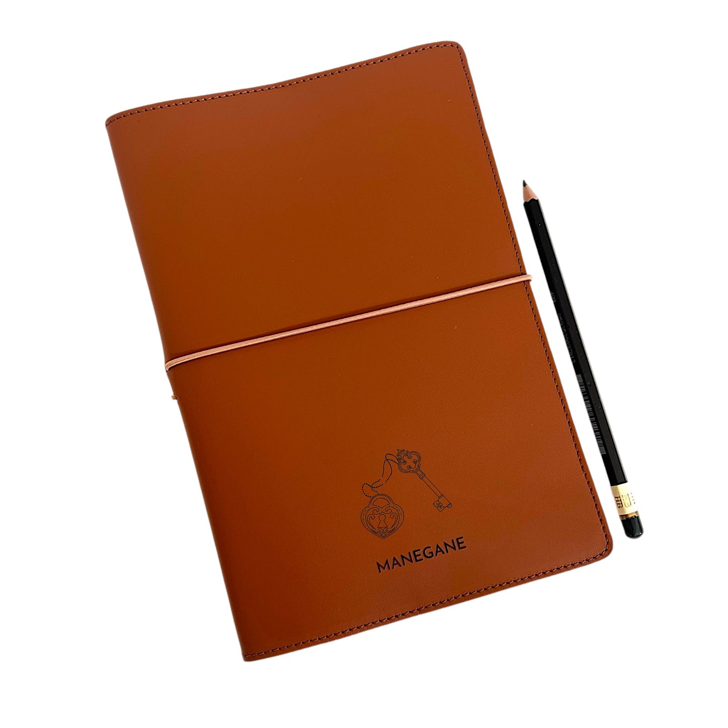 carnet en cuir avec message personnalise