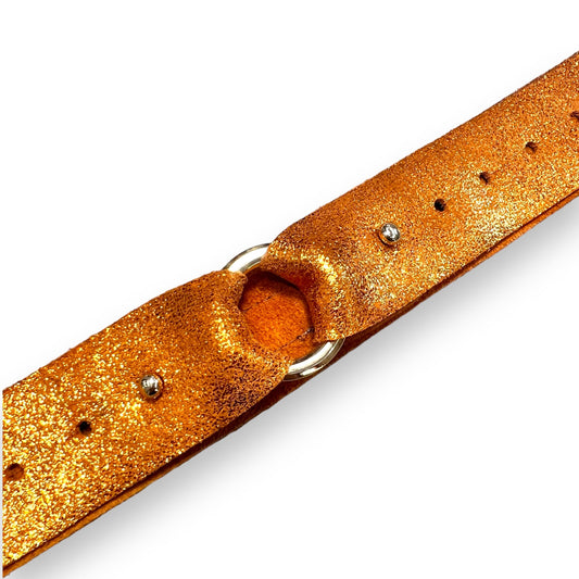 Metallic Orange Waist Jewel Belt