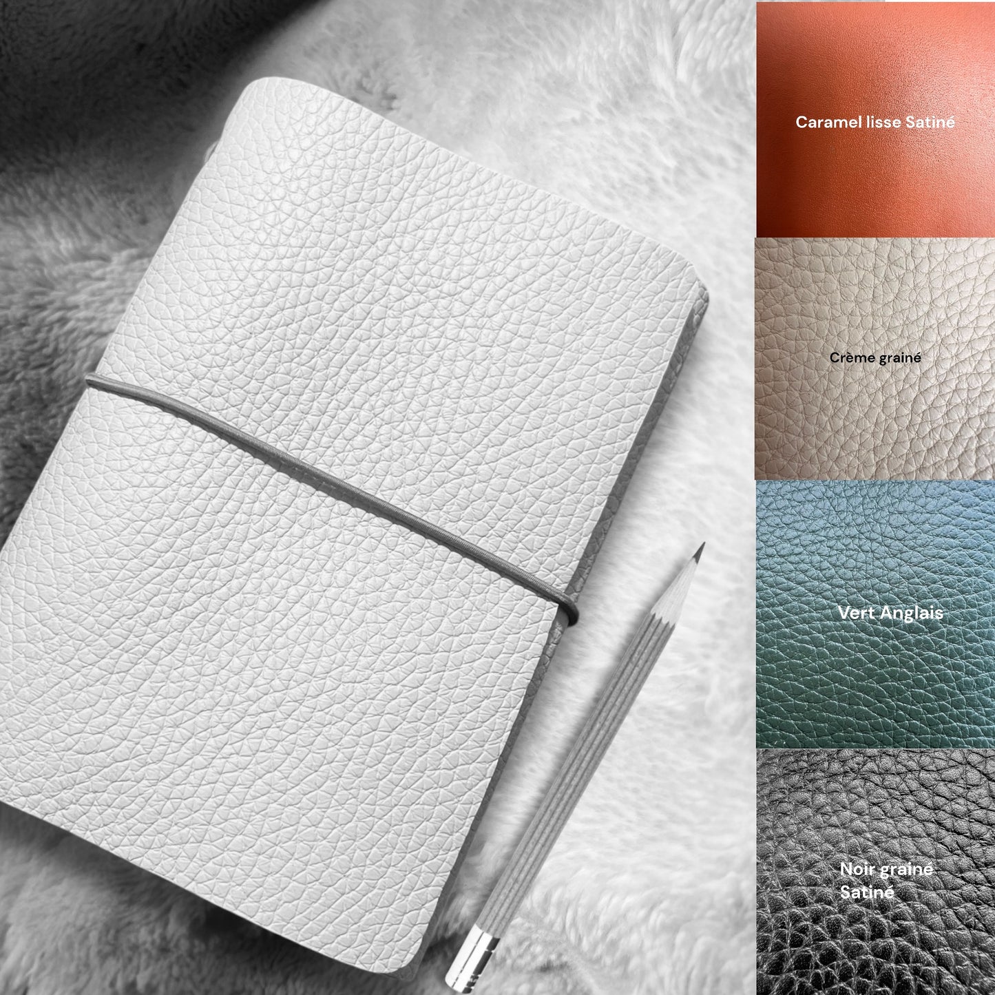 protège carnet en cuir