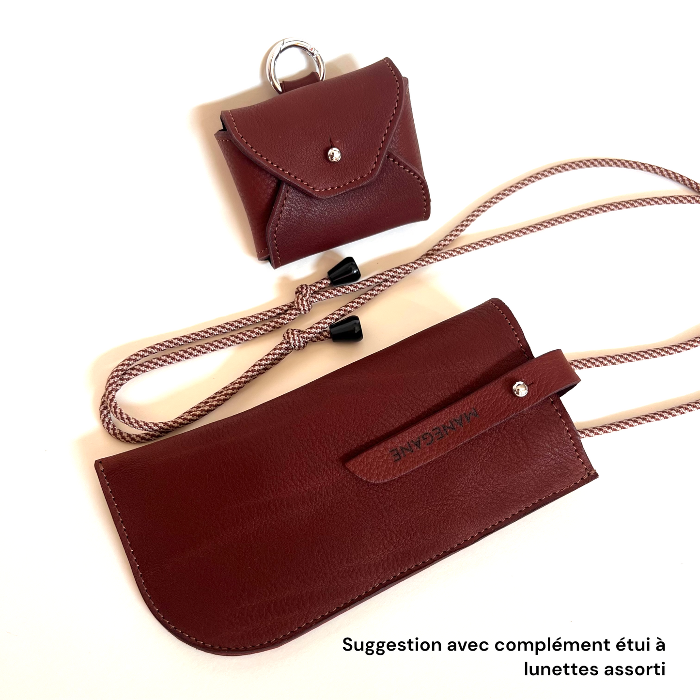 En pré-commande ÉTUIS EN CUIR POUR AIRPODS Hommes Marron Acajou