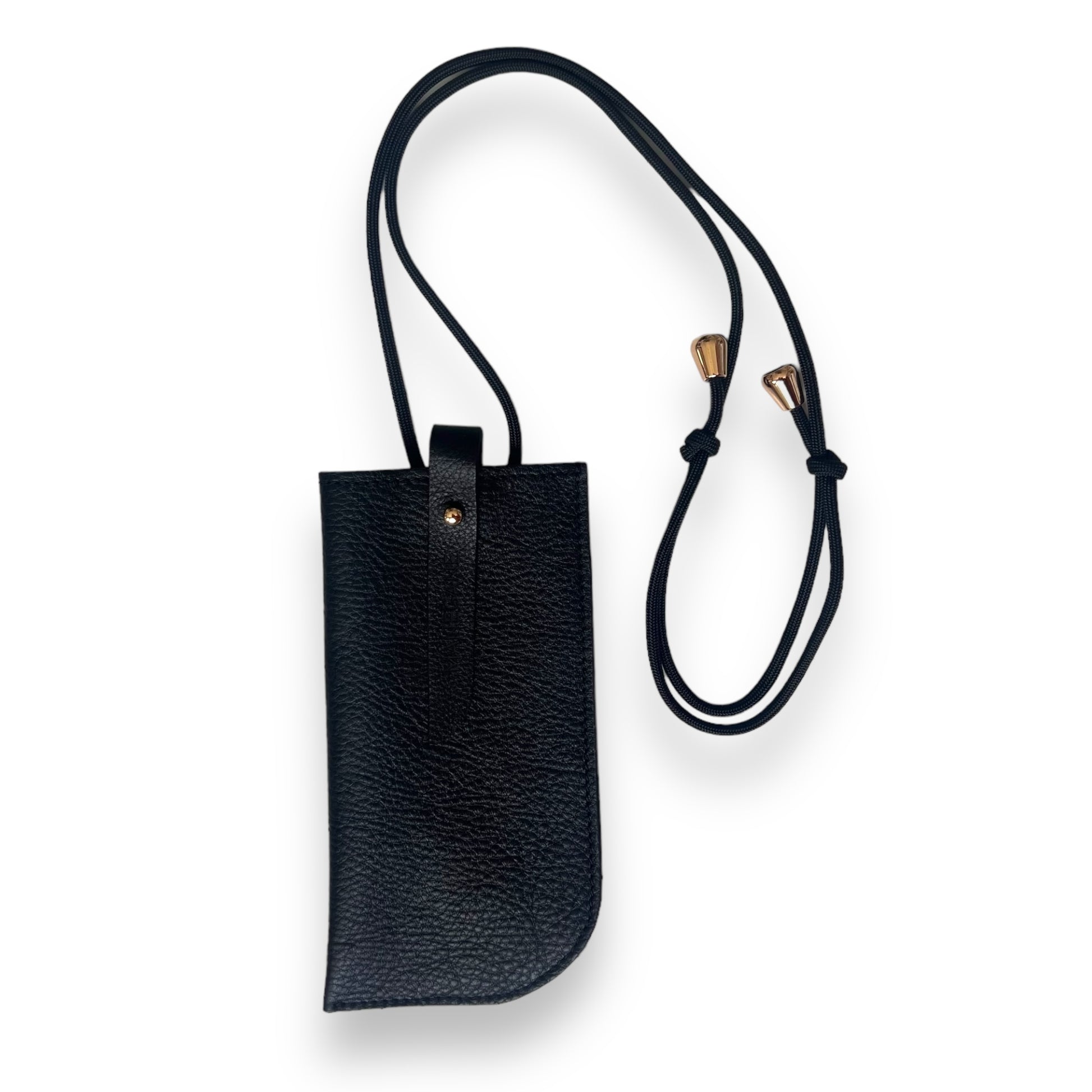 pochette à lunettes en cuir