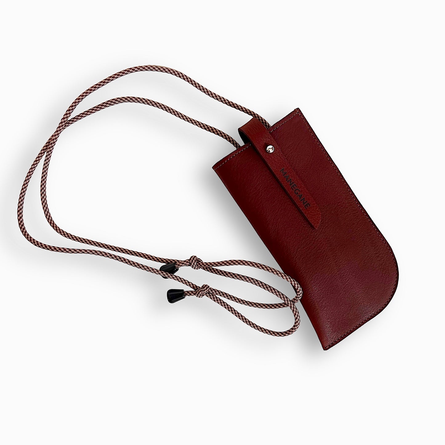 Etui à lunettes Homme marron Acajou avec ou sans cordon
