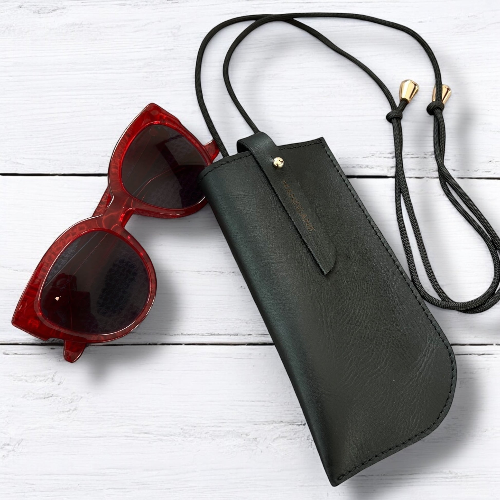 étui à lunettes bandoulière