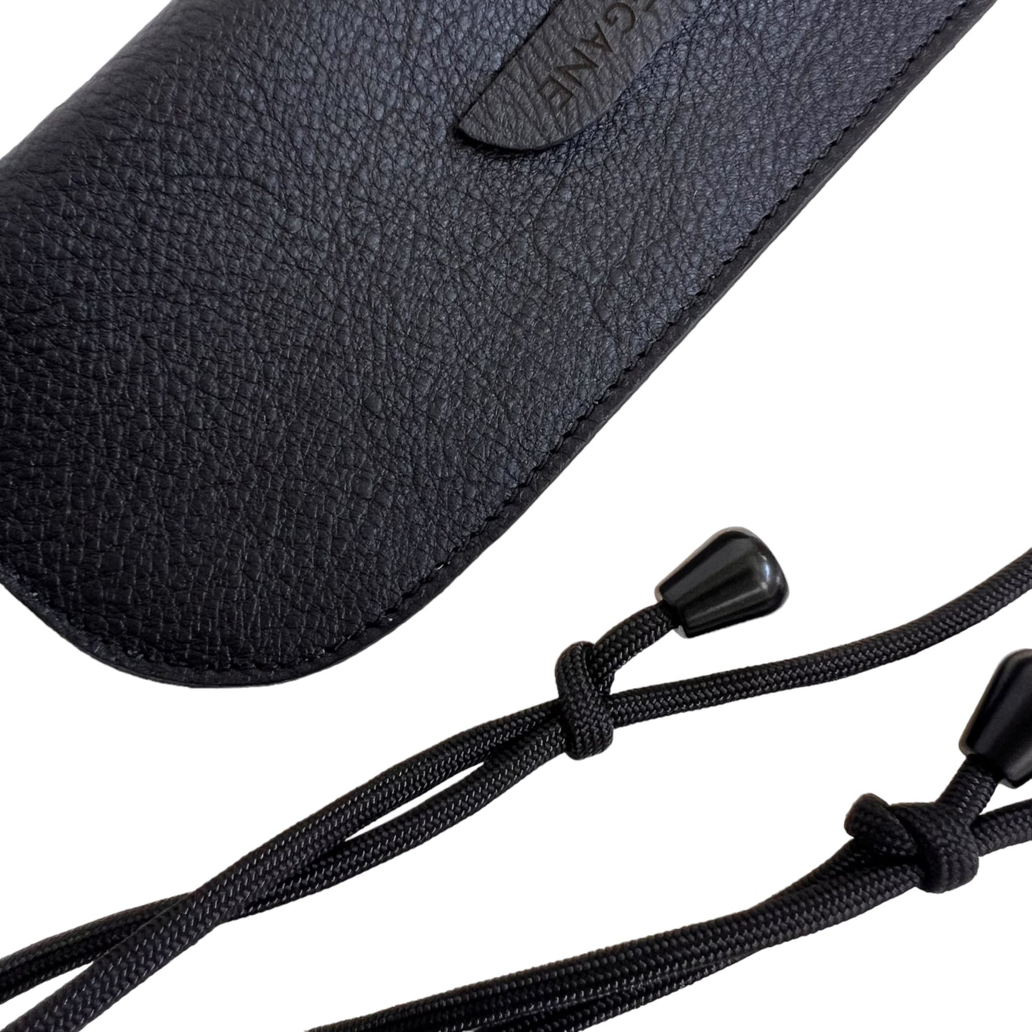 Etui à lunettes Homme Noir grainé