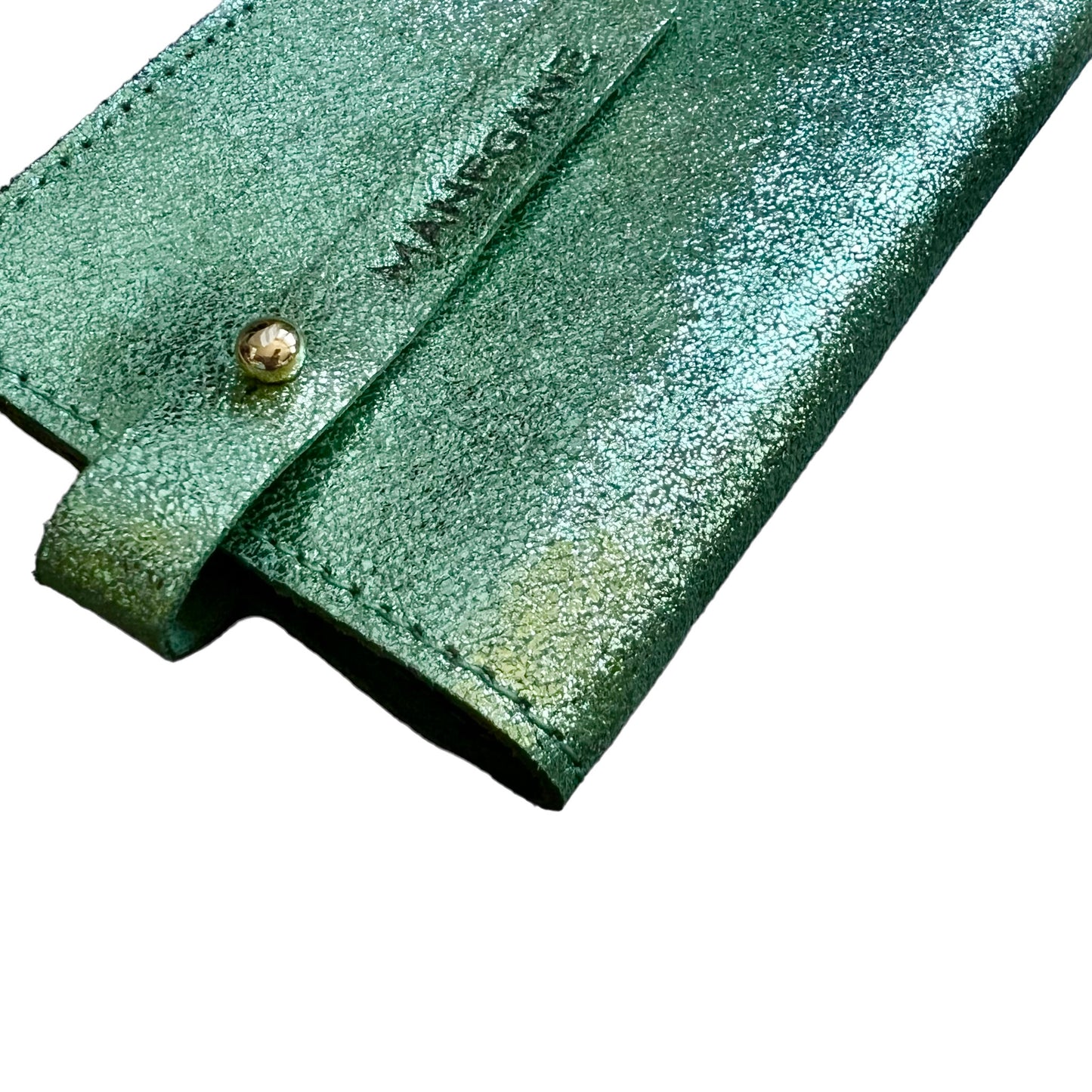 Etui à lunettes Vert d'Eau métallisé
