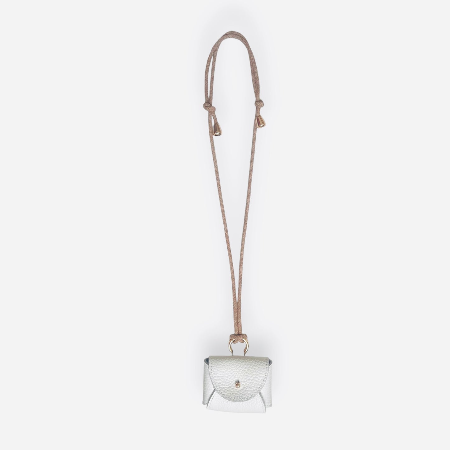 Étui en cuir pour Airpods Blanc Pur