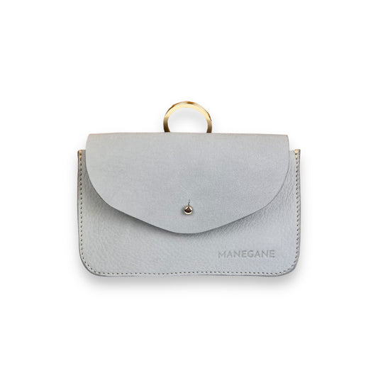 Estuche de cuero azul glaciar