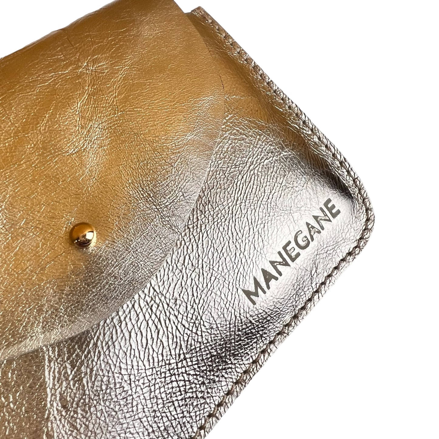 Étui en cuir Champagne métallisé