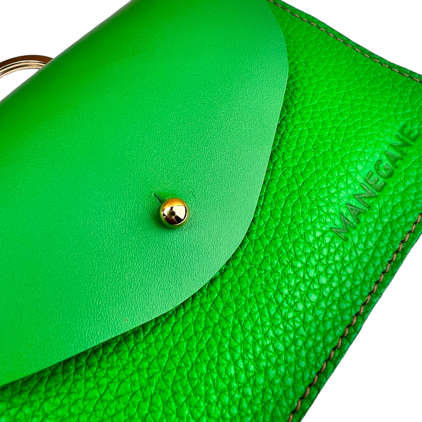 Étui en cuir Vert Gazon