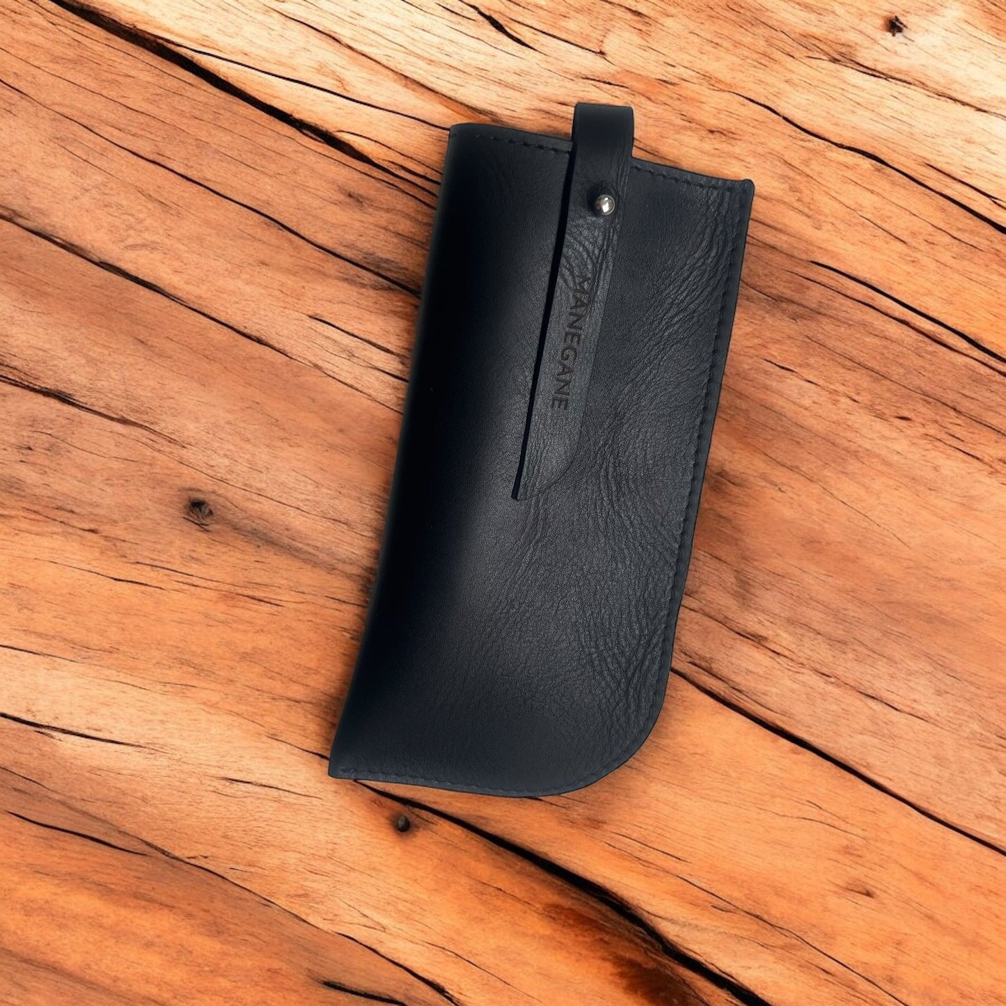 etui lunettes cuir noir hommes