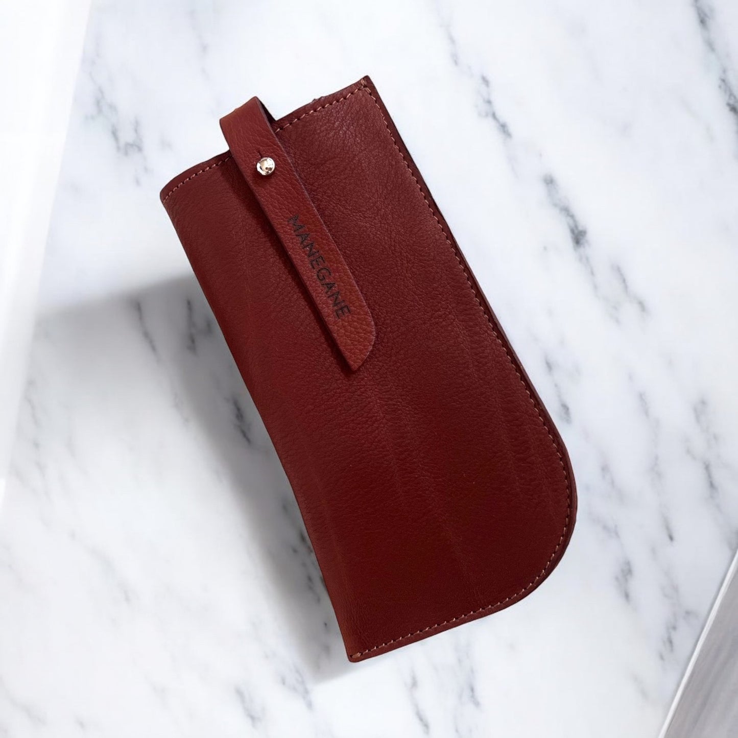 Etui à lunettes Homme marron Acajou avec ou sans cordon