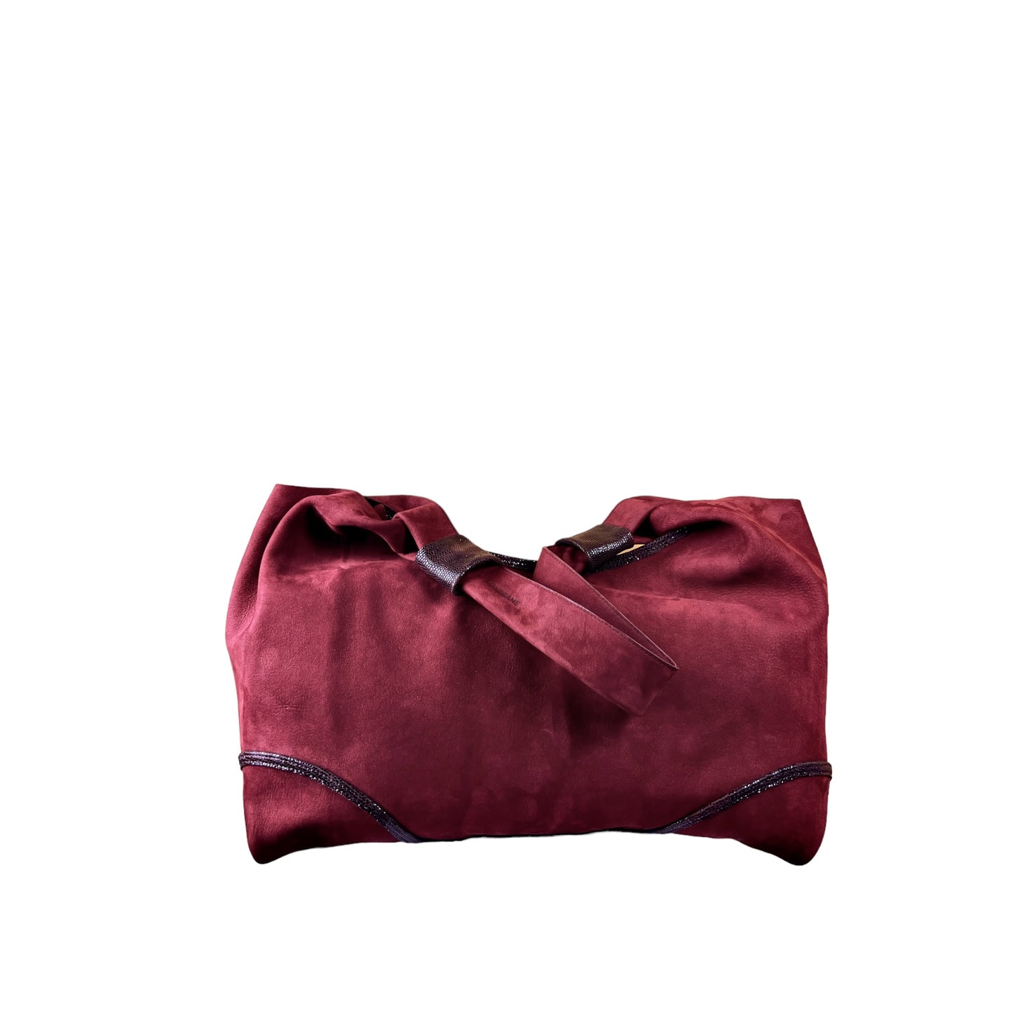 CABAS NAIMA cuir Cerise
