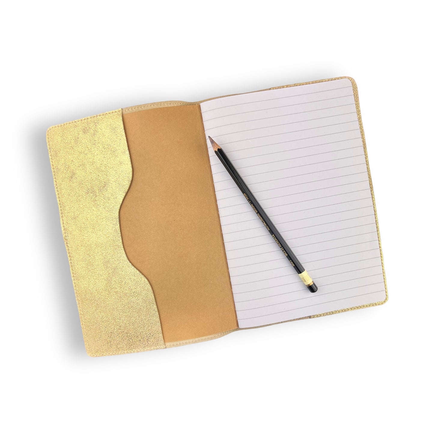 Grand carnet Notebook A5 doré Light Gold