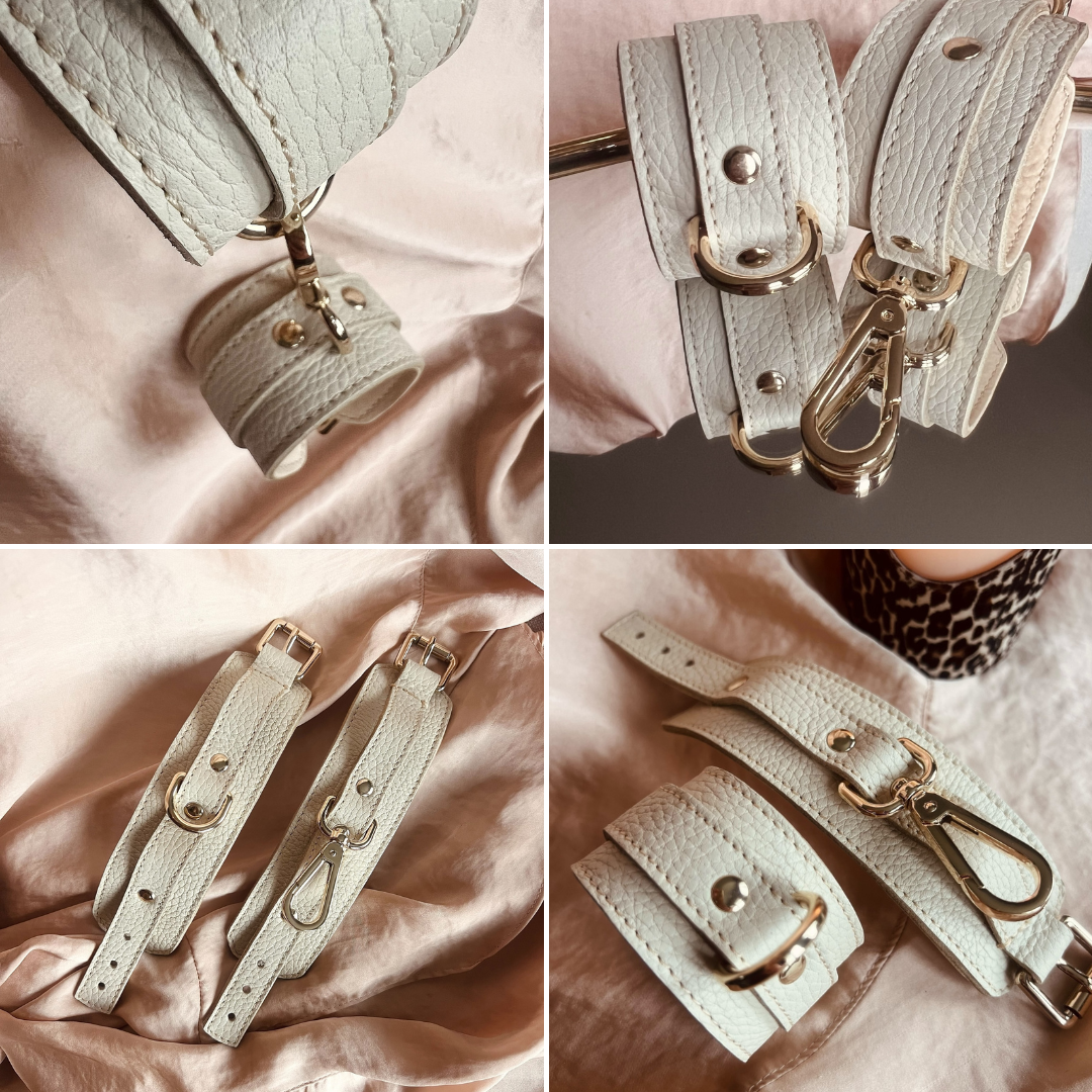 menottes en cuir luxe