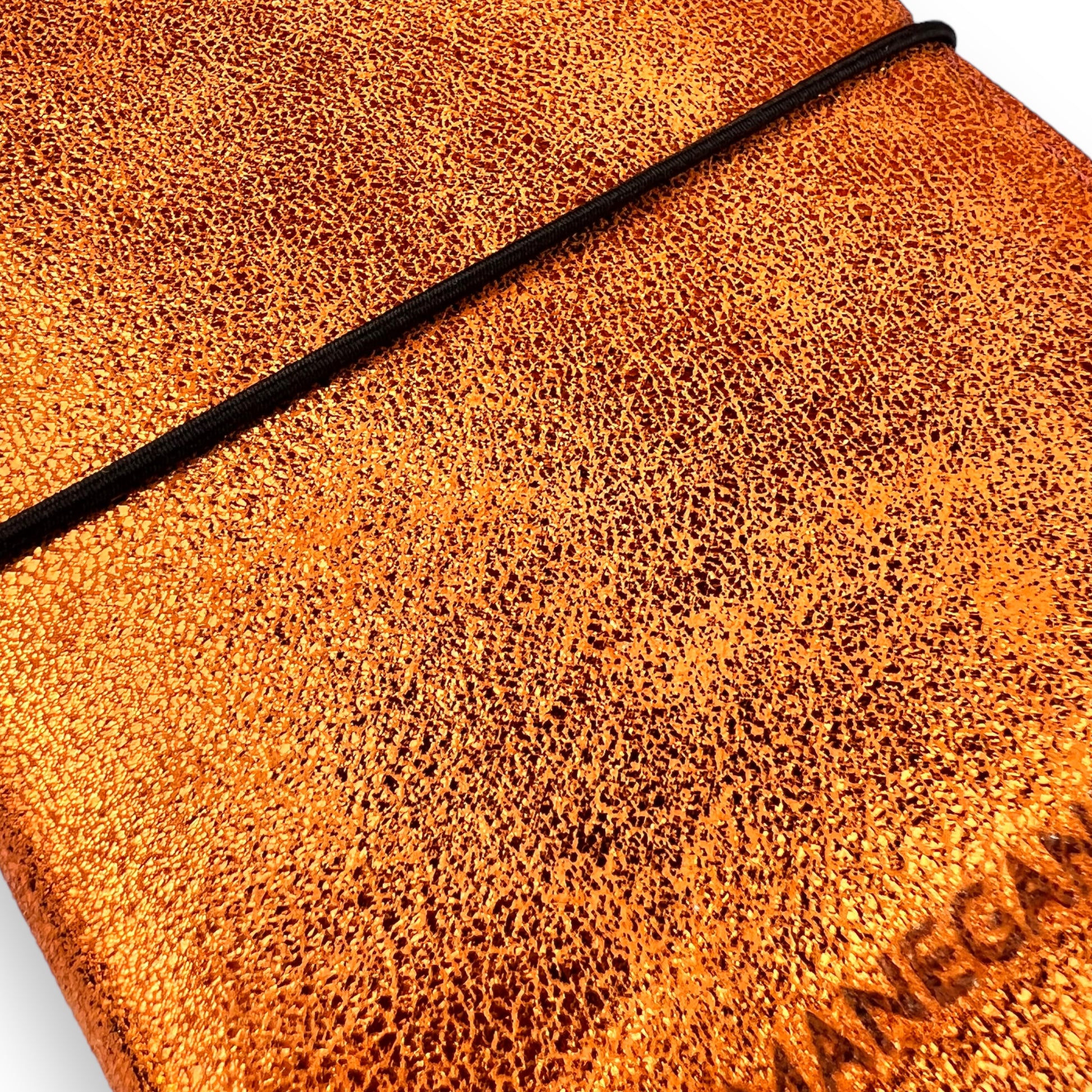 carnet de notes cuir métallisé
