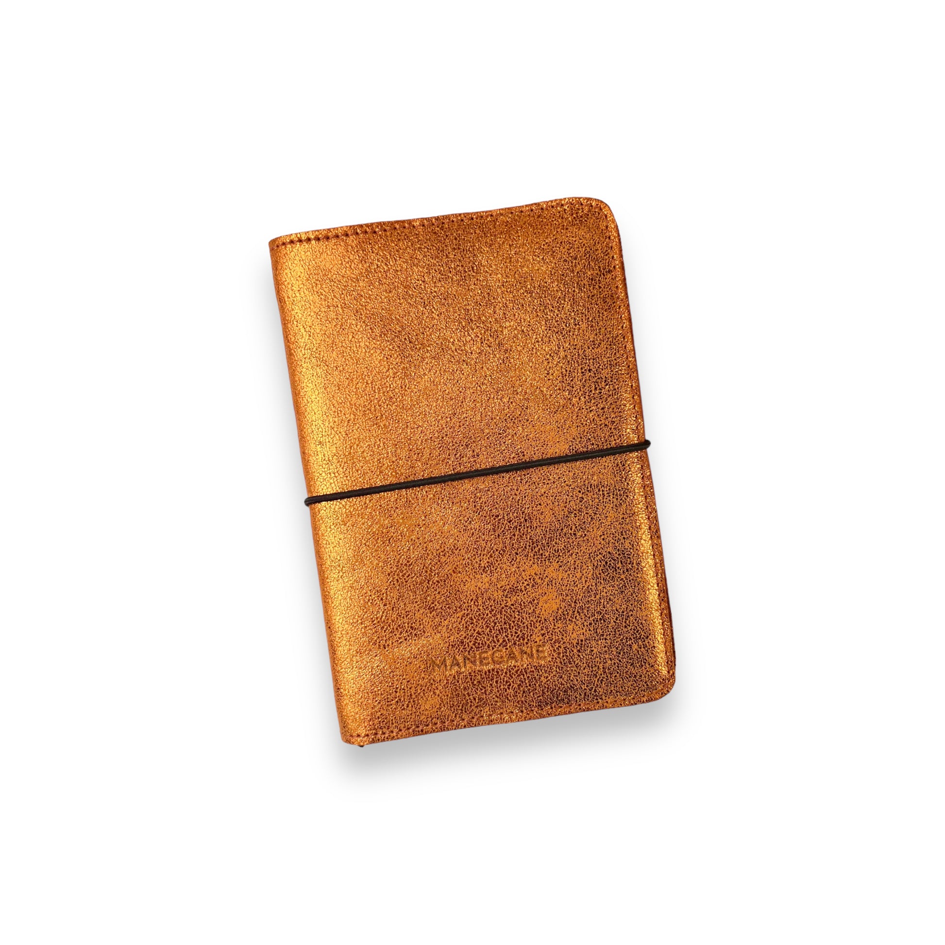 carnet de notes en cuir orange