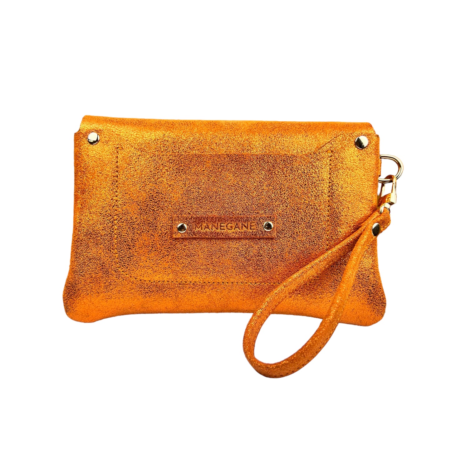 Pochette Nomade Orange métallisé