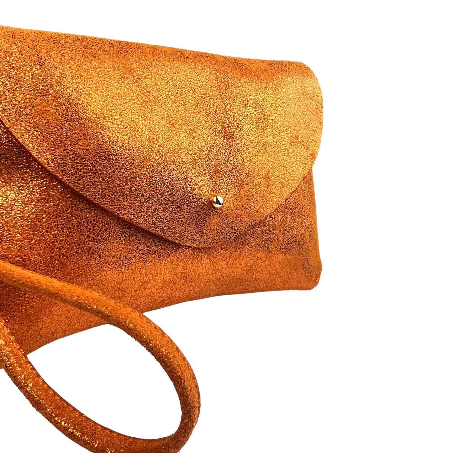 Pochette Nomade Orange métallisé