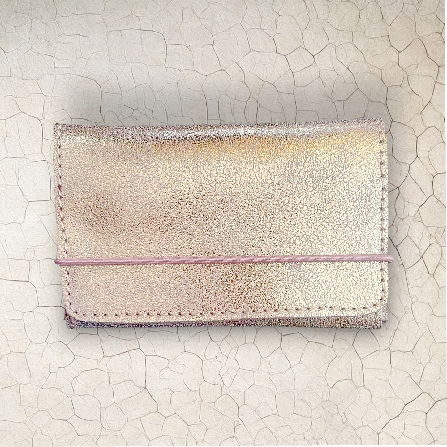 Porte-carte/monnaie/billets format Pocket 3 en 1 Light Gold/ sable