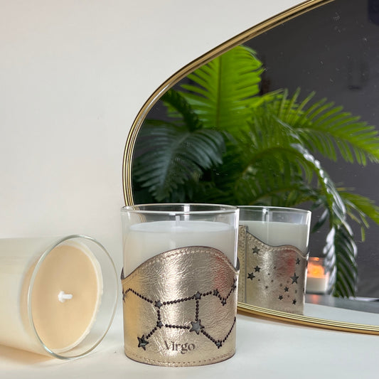 BOUGIE ASTRO VIERGE DANS SON ÉTUI DE CUIR - Pré-commande