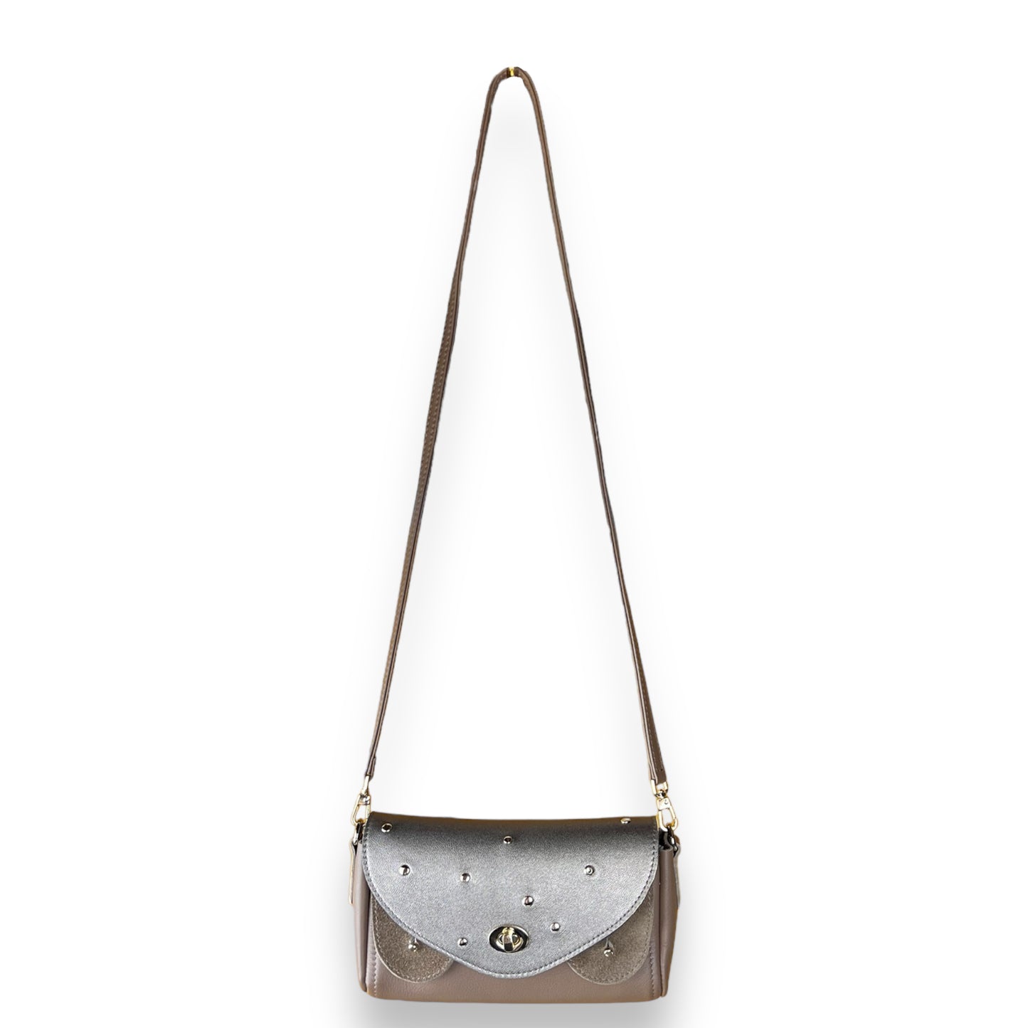 Bisou Bag Mini Clouté Platine