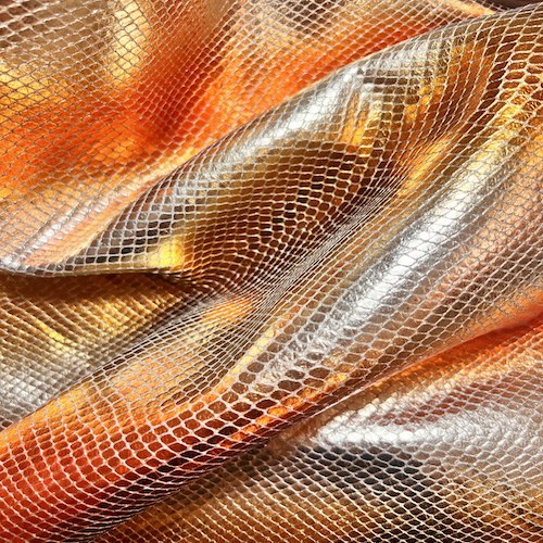 Cuir effet python sunset - manegane