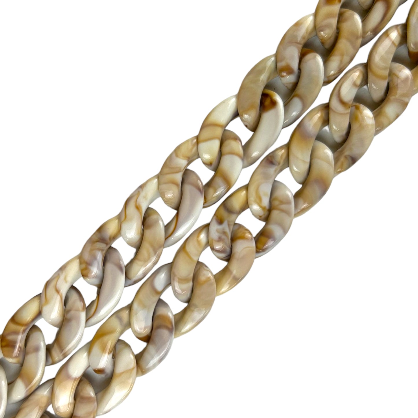 Chaînes maille résine rétro 50 à 100 cm
