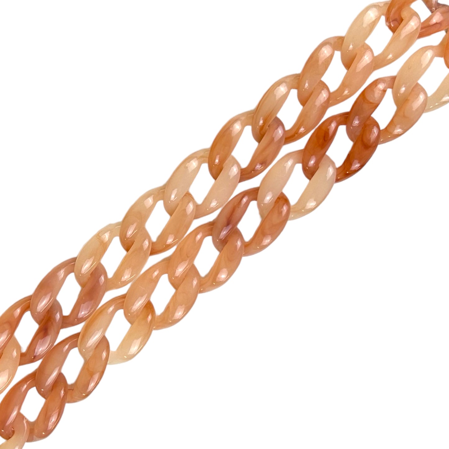 Chaînes maille résine rétro 50 à 100 cm