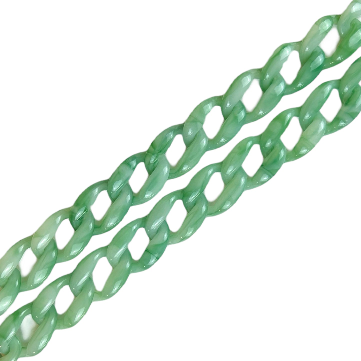 Chaînes maille résine rétro 50 à 100 cm