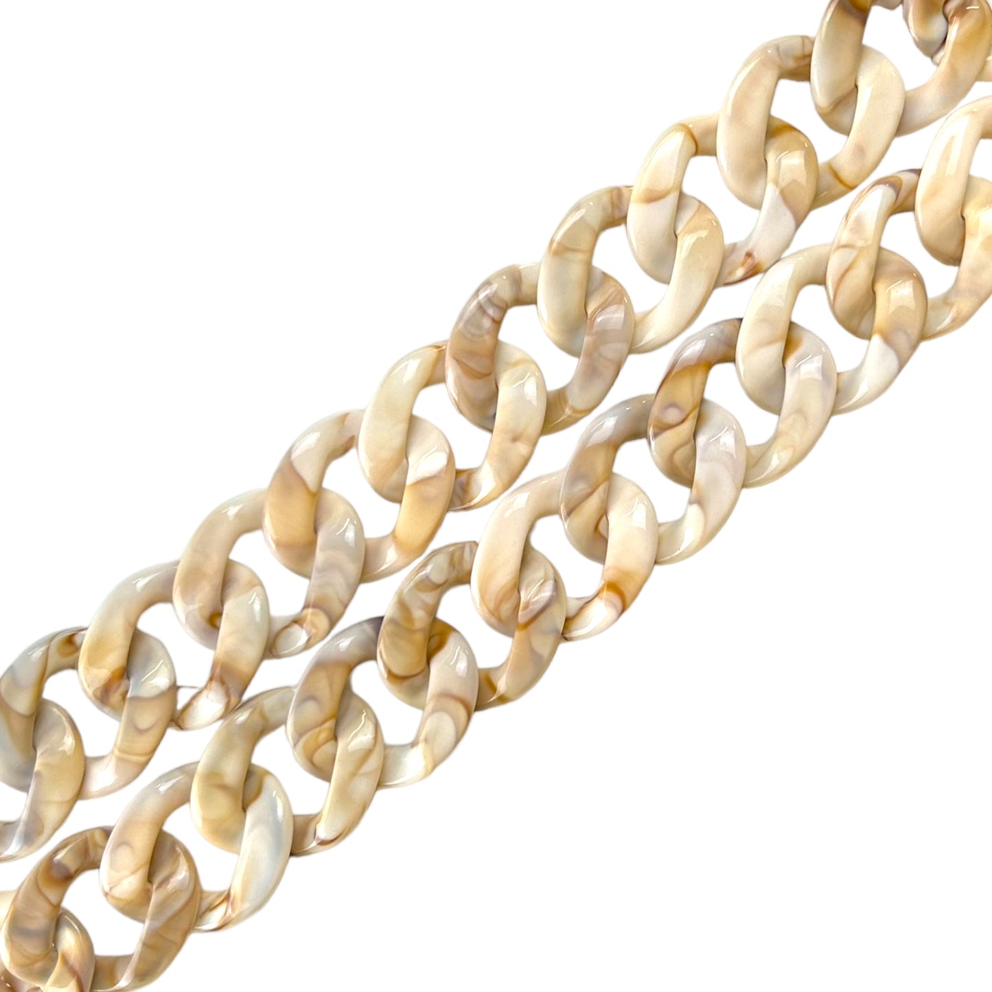 Chaînes maille résine rétro 50 à 100 cm
