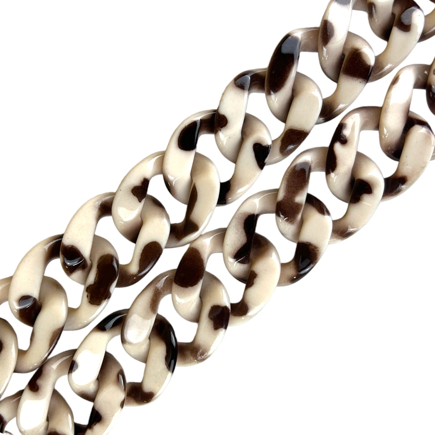 Chaînes maille résine rétro 50 à 100 cm
