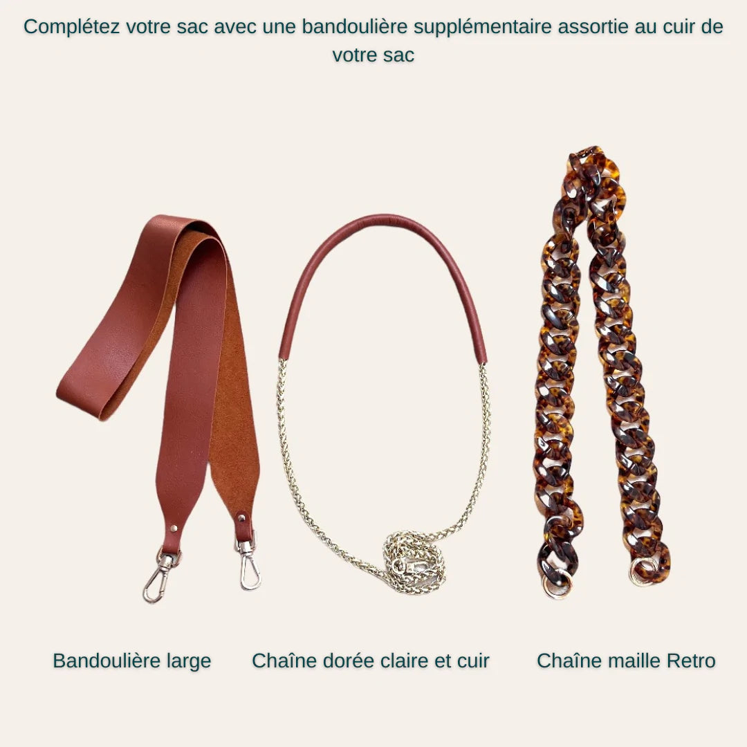 Bisou Bag Mini Moka Light gold