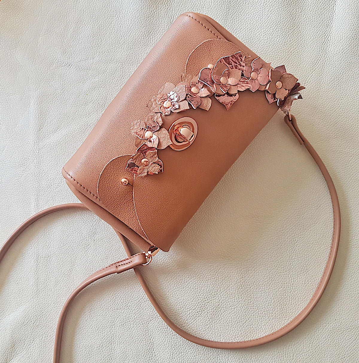 bisou bag hortensia avec bandoulière