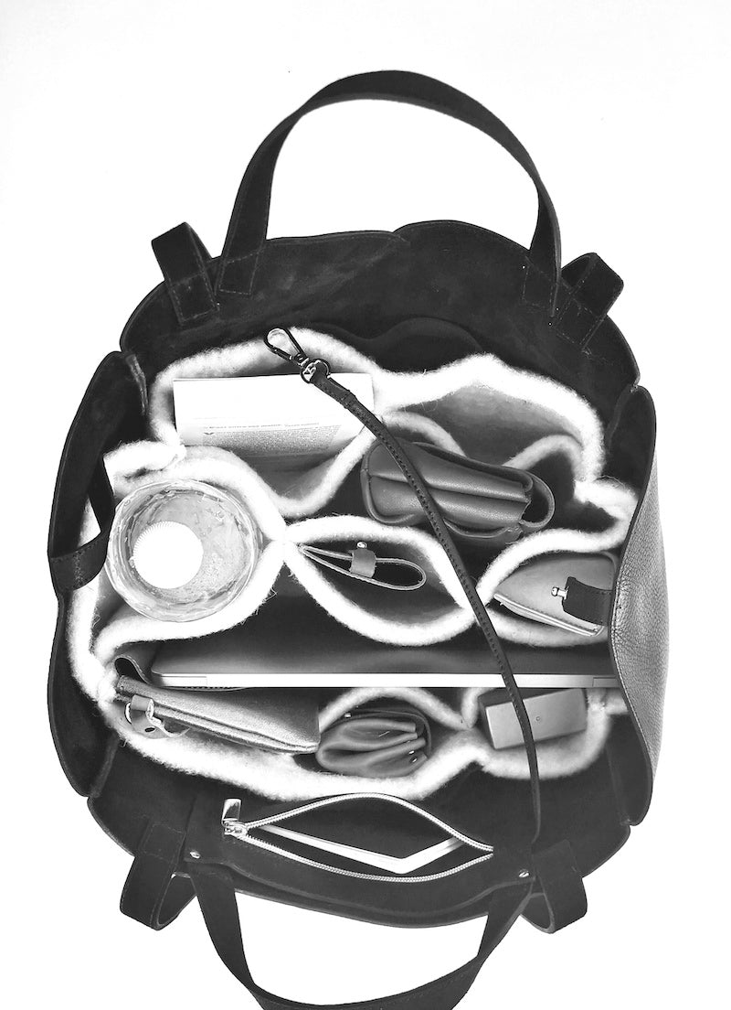 Cabas Mellow Noir touche Or