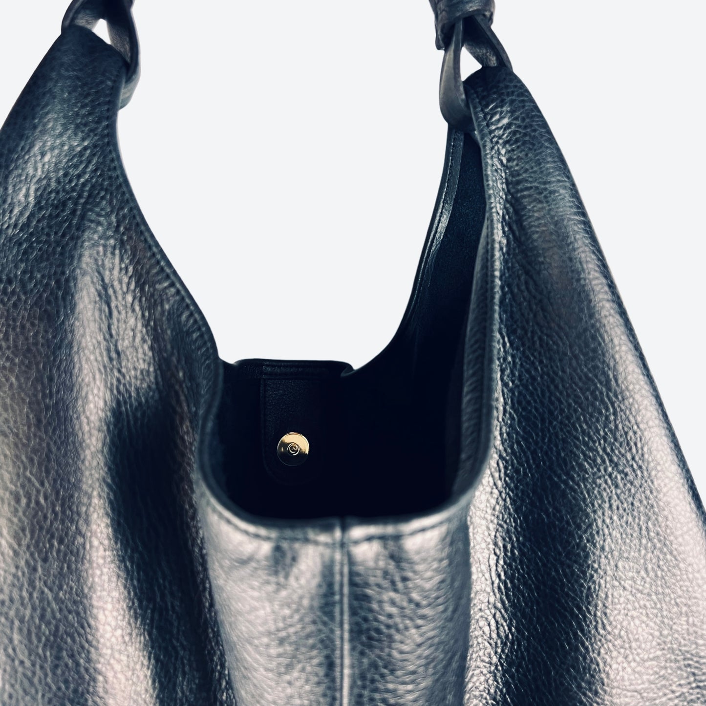 CABAS NAIMA cuir Noir avec Franges