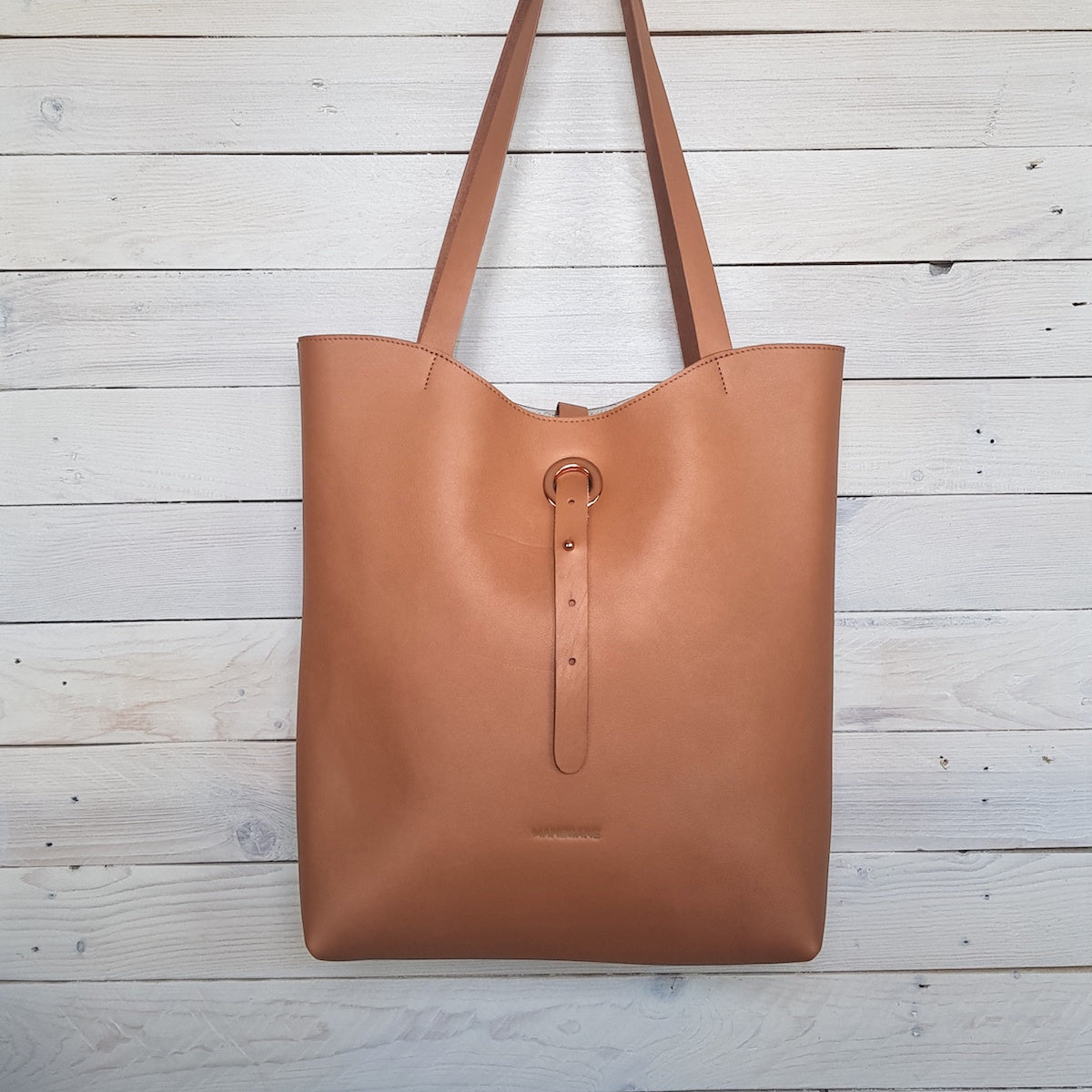 cabas en cuir Blush Manegane