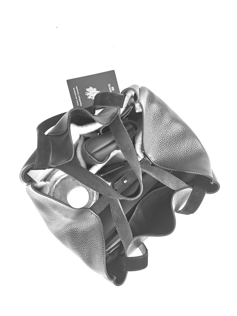 Cabas Mellow Noir touche Or
