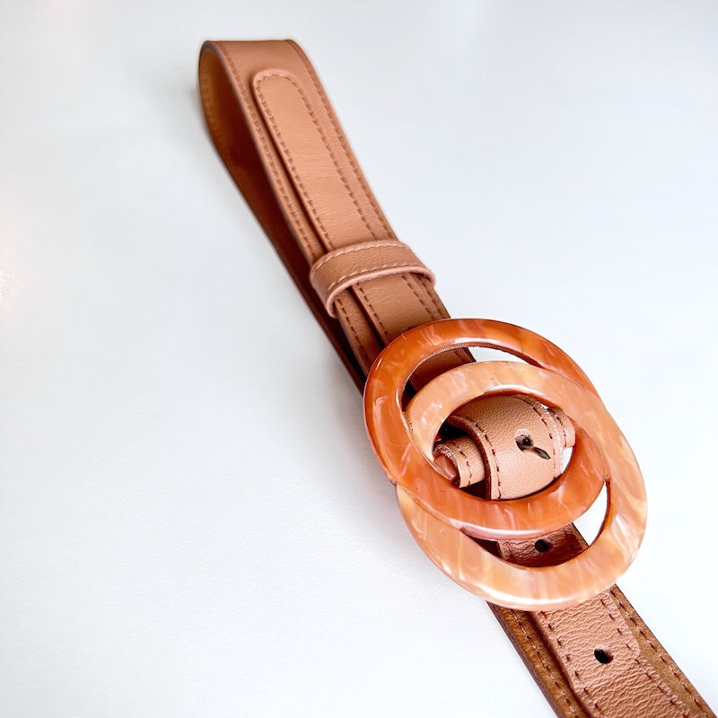 ceinture en cuir marron