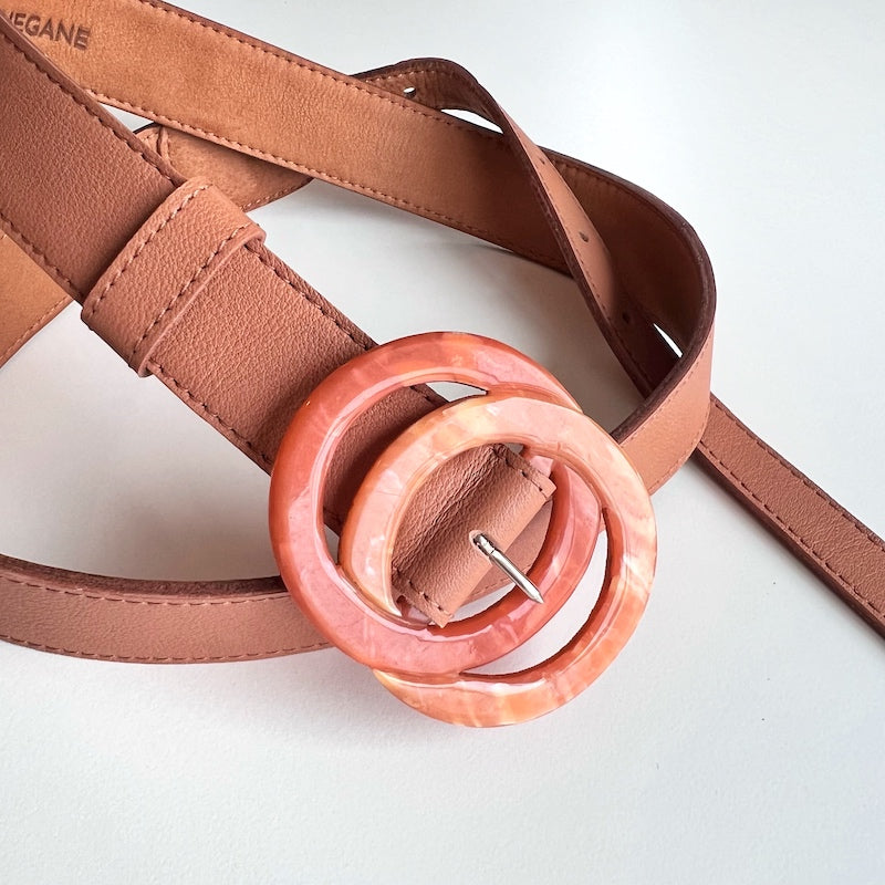 ceinture en cuir marron