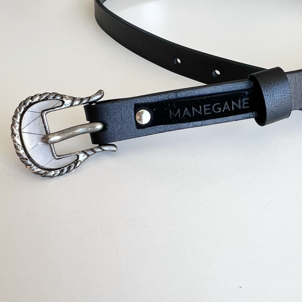 ceinture en cuir noire