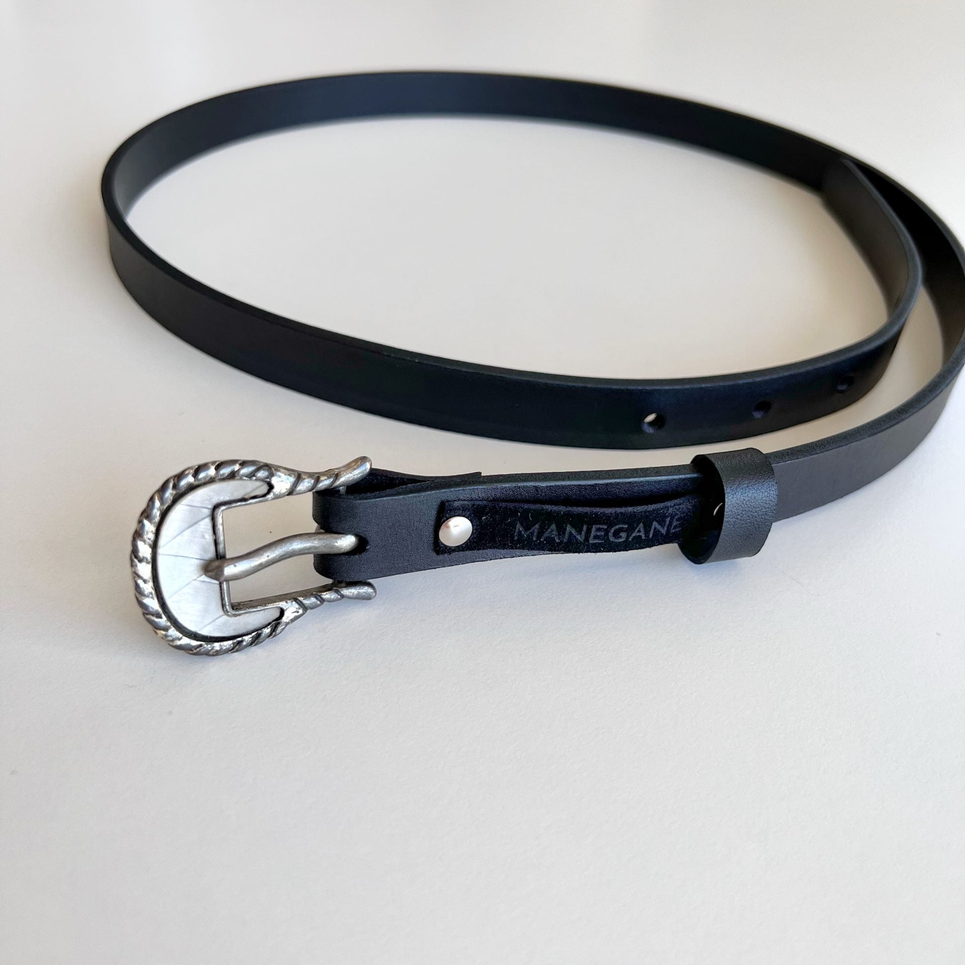 ceinture en cuir noire