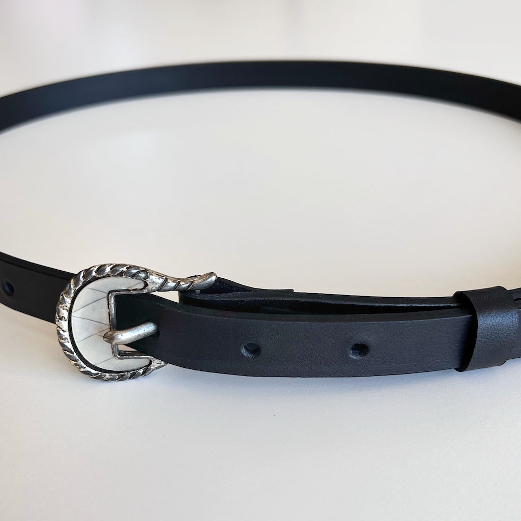 ceinture en cuir noire