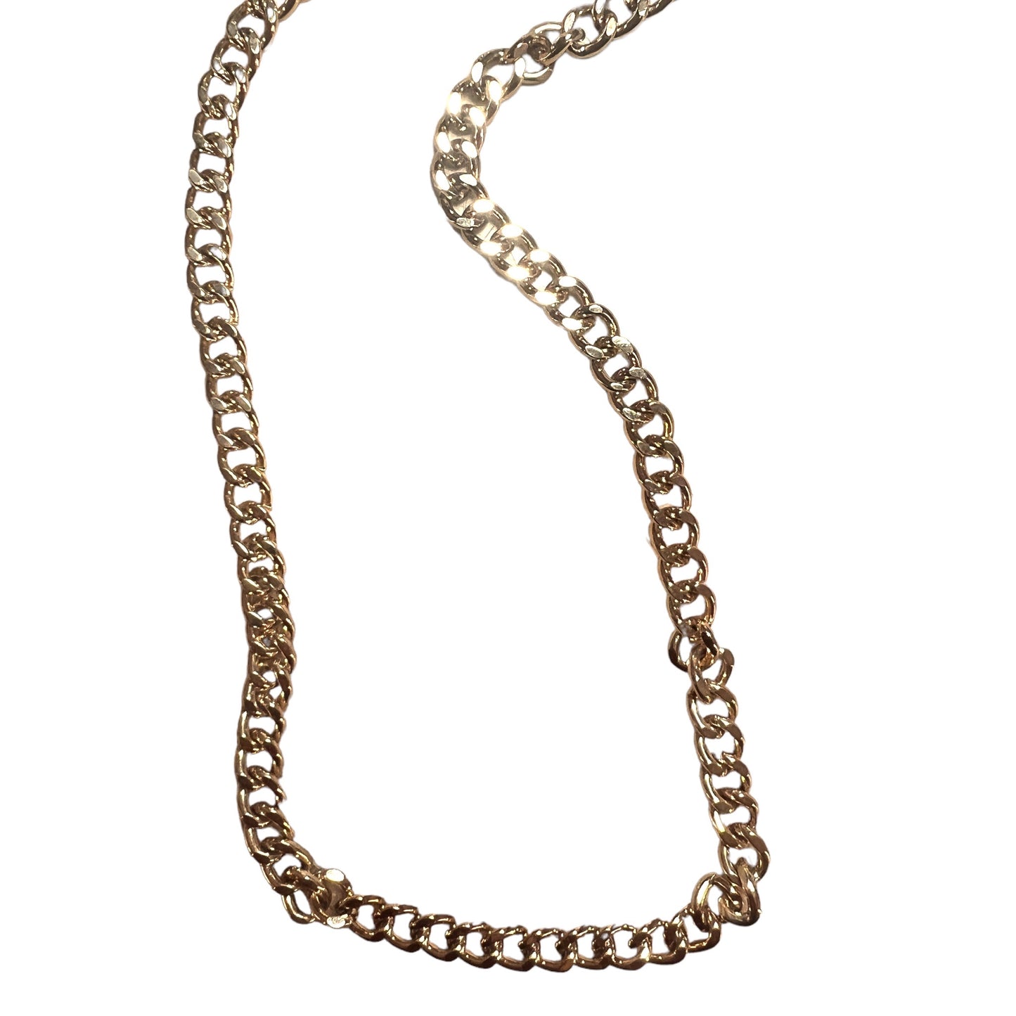 Chaîne dorée clair maille Gourmette