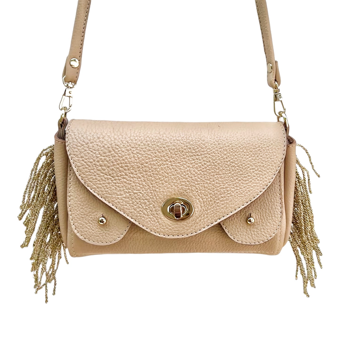 Bisou Bag Mini Dune avec franges lurex